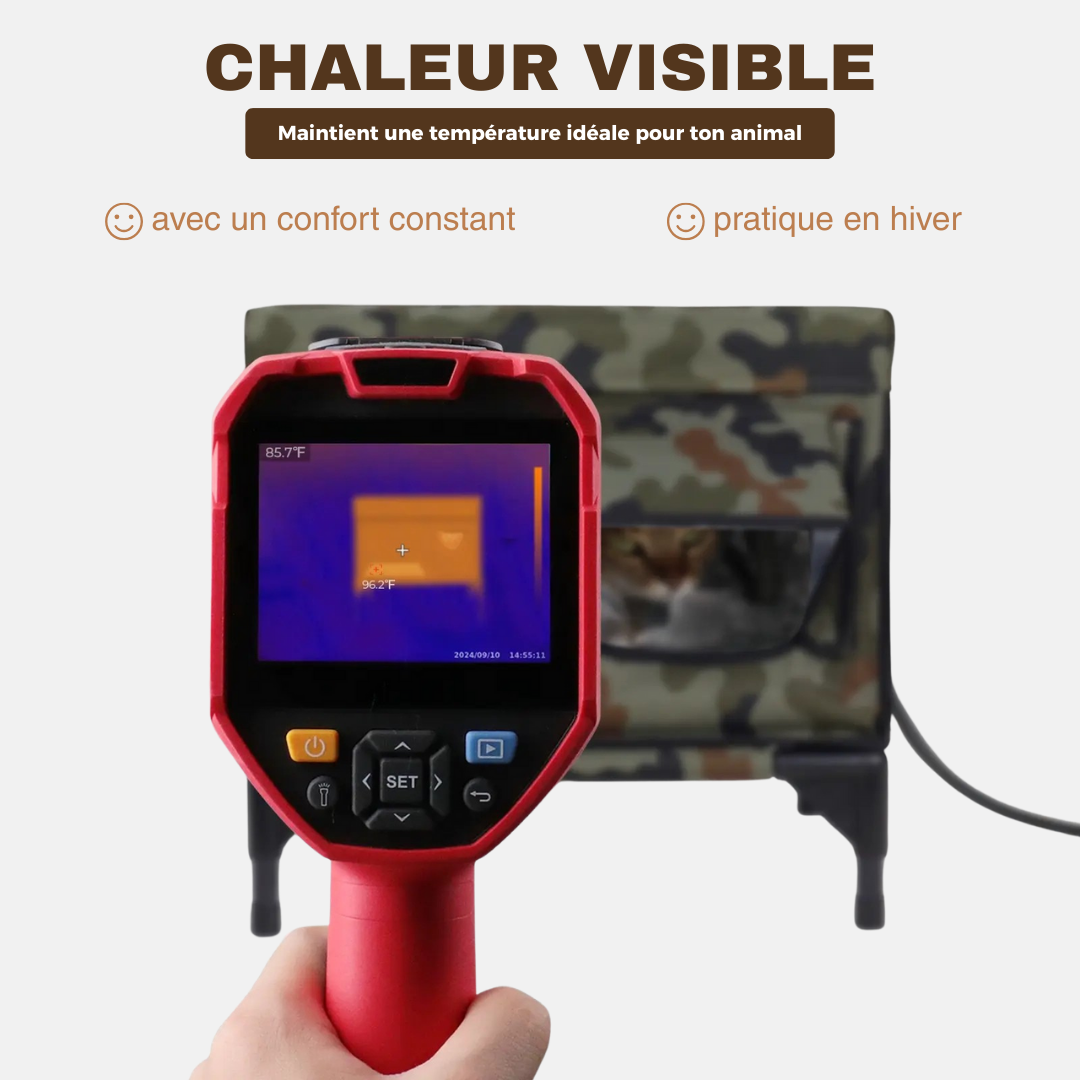 Miawi® : L'abri qui chauffe et protège votre chat.