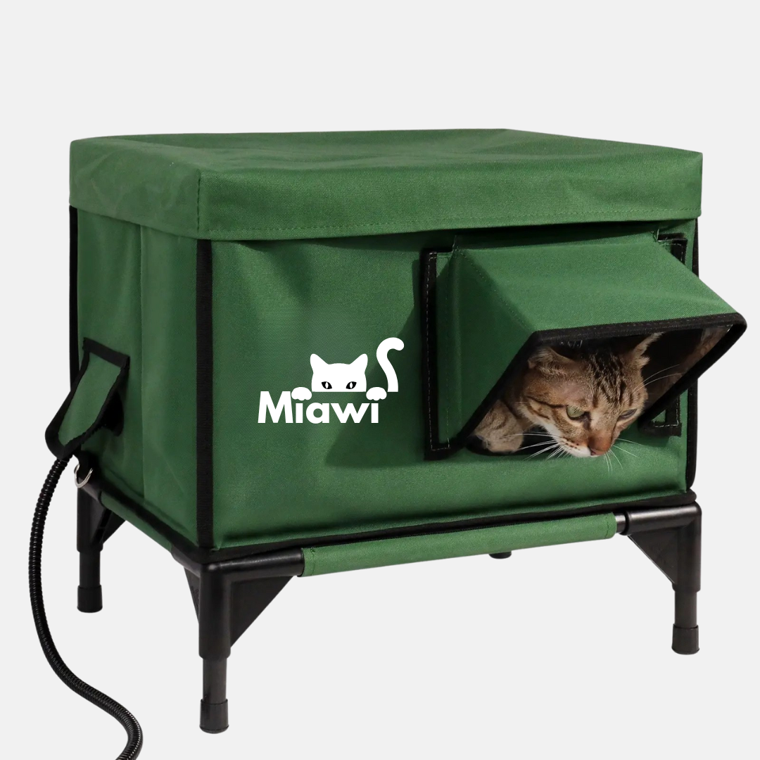 Miawi® : L'abri qui chauffe et protège votre chat.