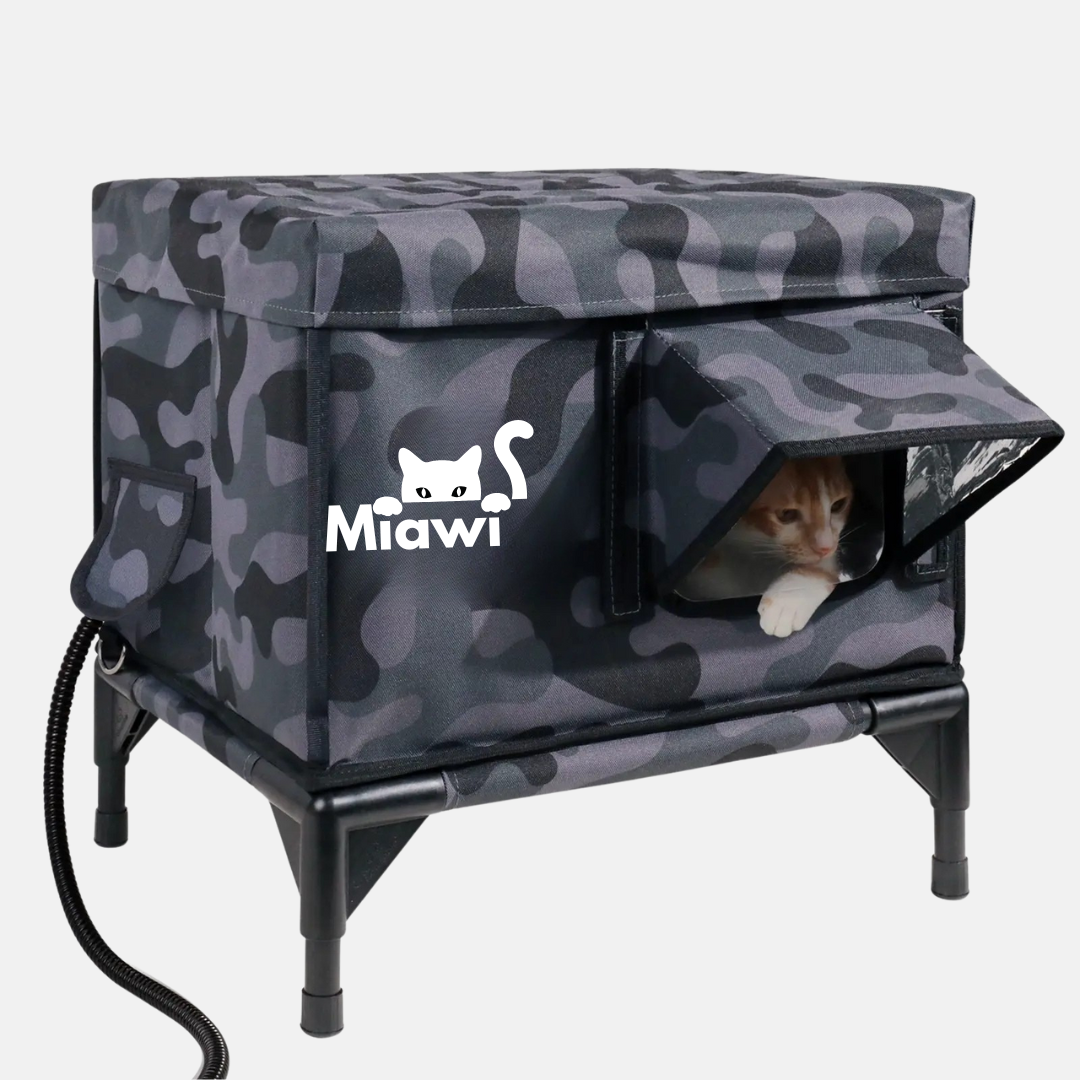 Miawi® : L'abri qui chauffe et protège votre chat.