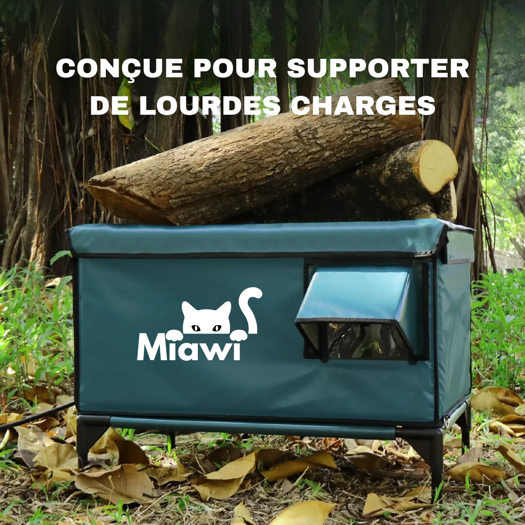 Miawi® : L'abri qui chauffe et protège votre chat.