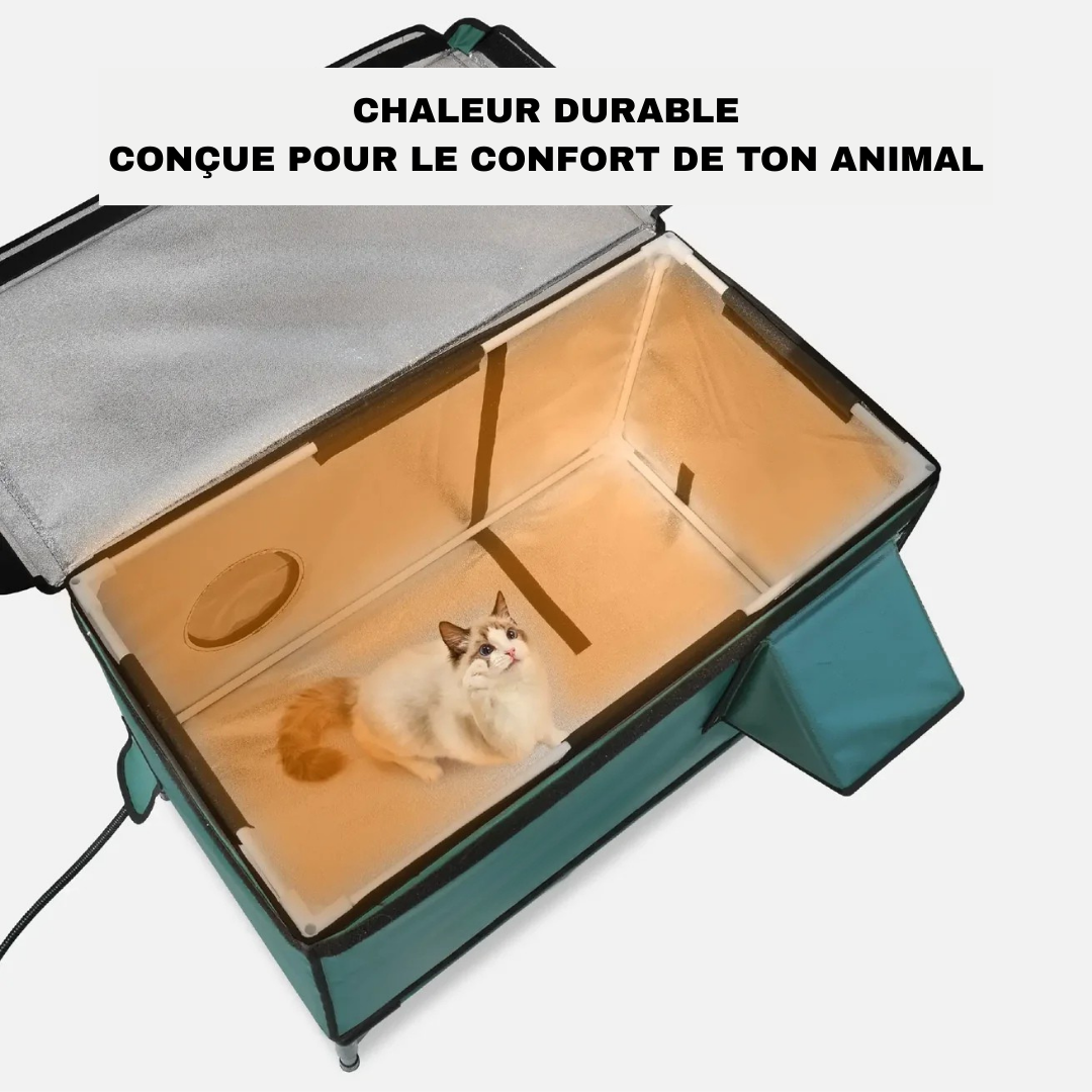 Miawi® : L'abri qui chauffe et protège votre chat.
