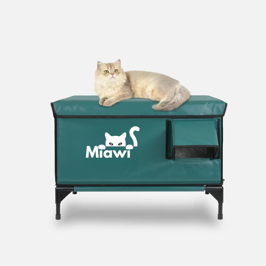 Miawi® : L'abri qui chauffe et protège votre chat.